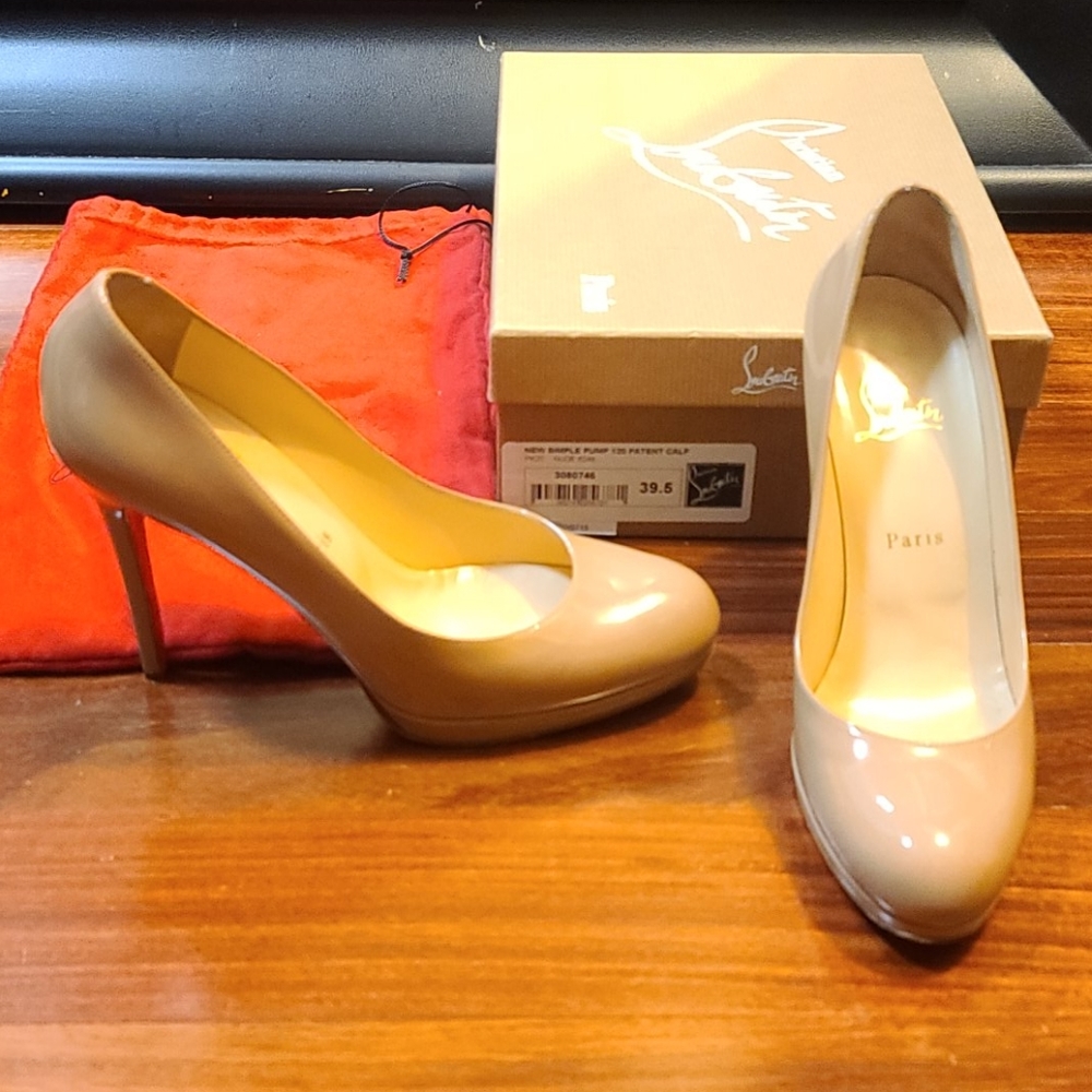 ❤Christian Louboutin simple pump 120 39.5